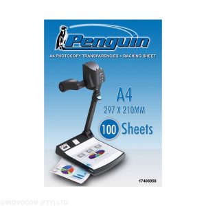Penguin Photo Copy Transparency With Backing Sheet 100 Sheets A:4