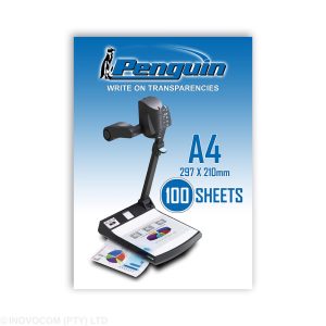 Penguin Write On Transparencies 100 Microns 100 Sheets A:4