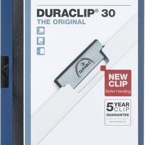 Durable Clip File Duraclip 30 Pack Of 25 Dark Blue