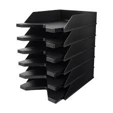 Durable Letter Tray Eco Pack Of 6 Black
