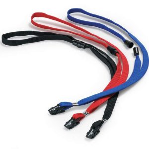 Durable Textile Lanyard 10 With Plastic Clip