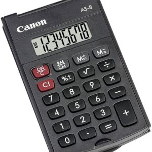 Canon As-8 Compact And Stylish 8-digit Handheld  Calculator