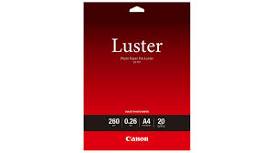 Canon Luster A3+ (1 Box Of 20 Sheets) - Satin Finish - 260 Gsm