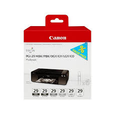 Canon Pgi-29 Mbk :pbk :dgy :gy :lgy Multi Pack
