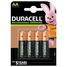 Duracell Rechargeable Ultra AA 2500mah 4s (20 Pack)