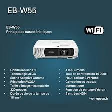 Epson Ebw55 Lamp Projector Wxga 4000 Lumen