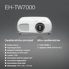 Epson Eh-tw7000  Projector 3000 Lumen