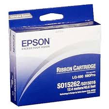 Epson S015262 Black Nylon Ribbon For Lq670 680 Pro 860 1060 25xx ( 2 Million Characters )