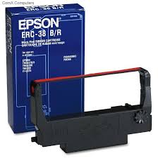 Epson S015376 Erc38 Black And Red Ribbon For Tm210 300a