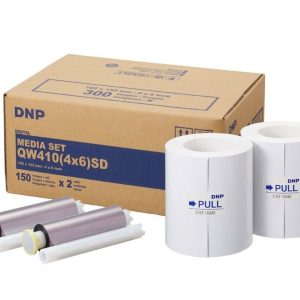 Dnp Qw410 Photo Media 10x15cm (4x6) Prints 300 2 Rolls Per Box