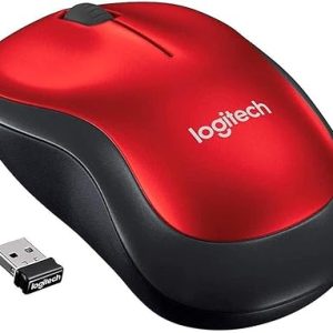 Logitech Wireless Mouse Black And Red Optical
