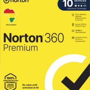 Norton 360 Premium 10 Devices 75gb Esd -electronic Version Only