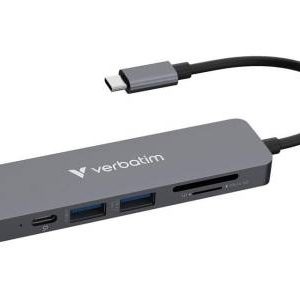 Verbatim USB-C Essentials  Multiport Hub 6 Port with card reader