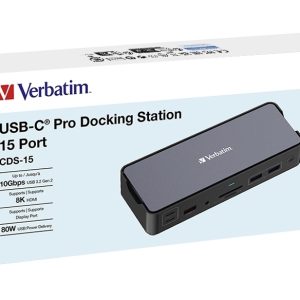 Verbatim Usb-c Pro Docking Station 15 Port Cds-15