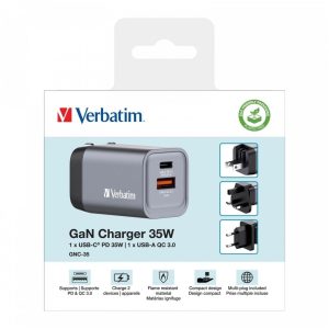 Verbatim Gnc-35 Gan Charger 35w