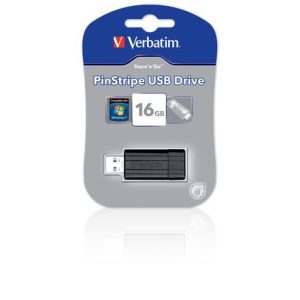 Verbatim Store & Go Hi Speed Pinstripe Black 16gb