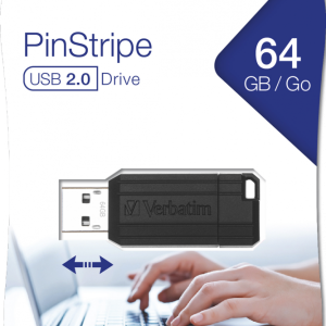Verbatim Store & Go Hi Speed Pinstripe Black 64gb