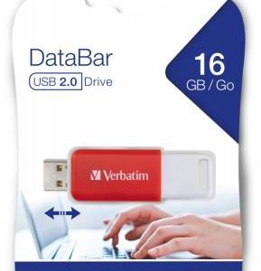 Verbatim Databar Usb 2.0 Drive Red 16gb