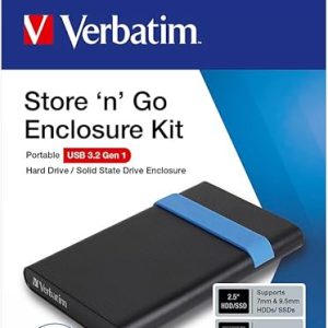 Verbatim Store N Go Enclosure Kit 2.5" Usb 3.2 Gen1