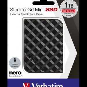 Verbatim Store ?n? Go Portable Ssd Usb 3.2 Gen1 1tb Black (usb-c Type) 6.35cm (2.5")