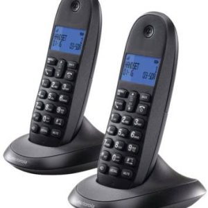 Motorola C1002 Black Duo Dect Cordless Phone