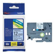 Brother Laminated Tape 8m X 12mm Black On Blue