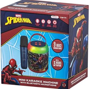 Spider-man Led Karaoke Speaker With Microphone