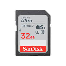 Sandisk Ultra Sdhc Memory Card 120mb:s  32gb White And Red