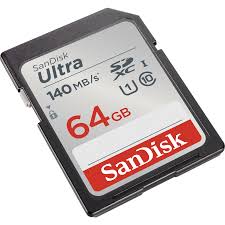 Sandisk Ultra Sdhc Sdxc Uhs Memory 140mb:s 64gb White And Red