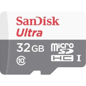 Sandisk Ultra Android Microsdxc  Class 10 100mb:s 32gb  White And Grey