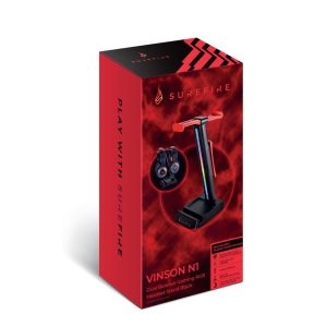 Surefire Vinson N1 Dual Balance Gaming Rgb Headset Stand Black