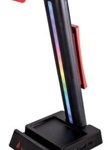 Surefire Vinson N2 Dual Balance Gaming Rgb Multi-function Headset Stand Black