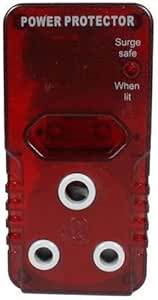 Electroworx High Surge Protector Adapter - Tv  Transparent Red