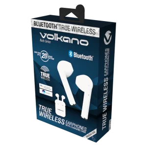 Volkano Buds Series Tws Without Silicone - White