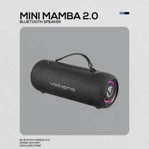 Volkano Mini Mamba 2.0 Series Bluetooth Speaker - Black