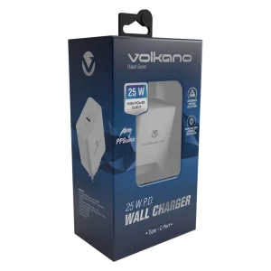 Volkano Potent Series 25w P.d. : Pps Wall Charger ? White