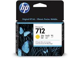 HP 712 29ml Original Yellow Designjet Ink Cartridge For T200 And T6