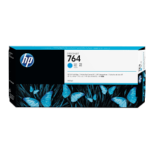 HP 764 300ml Original Cyan Ink Cartridge For Dj3500