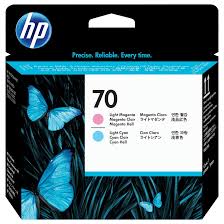 HP 70 Original Light Cyan And Original Light Magenta Printhead