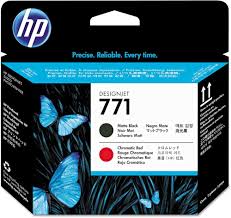 HP 771 775ml Original Matt Black:chromatic Red Designjet Printhead