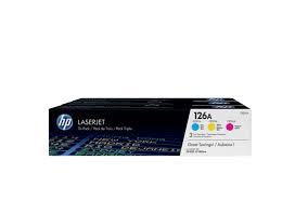 HP 126a 3pack Original Cyan Original Magenta Original Yellow Toner Cartridge