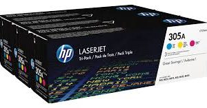 HP 305a Cym Tri-pack Laserjet Toner Cartridge