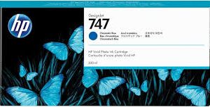 HP 747 300ml Original Chromatic Blue Ink Cartridge For Designjet Z9