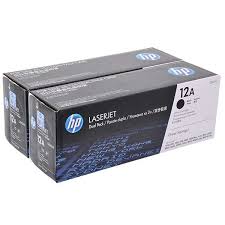 HP 12a Original Black Dual Pack Laserjet Toner Cartridge